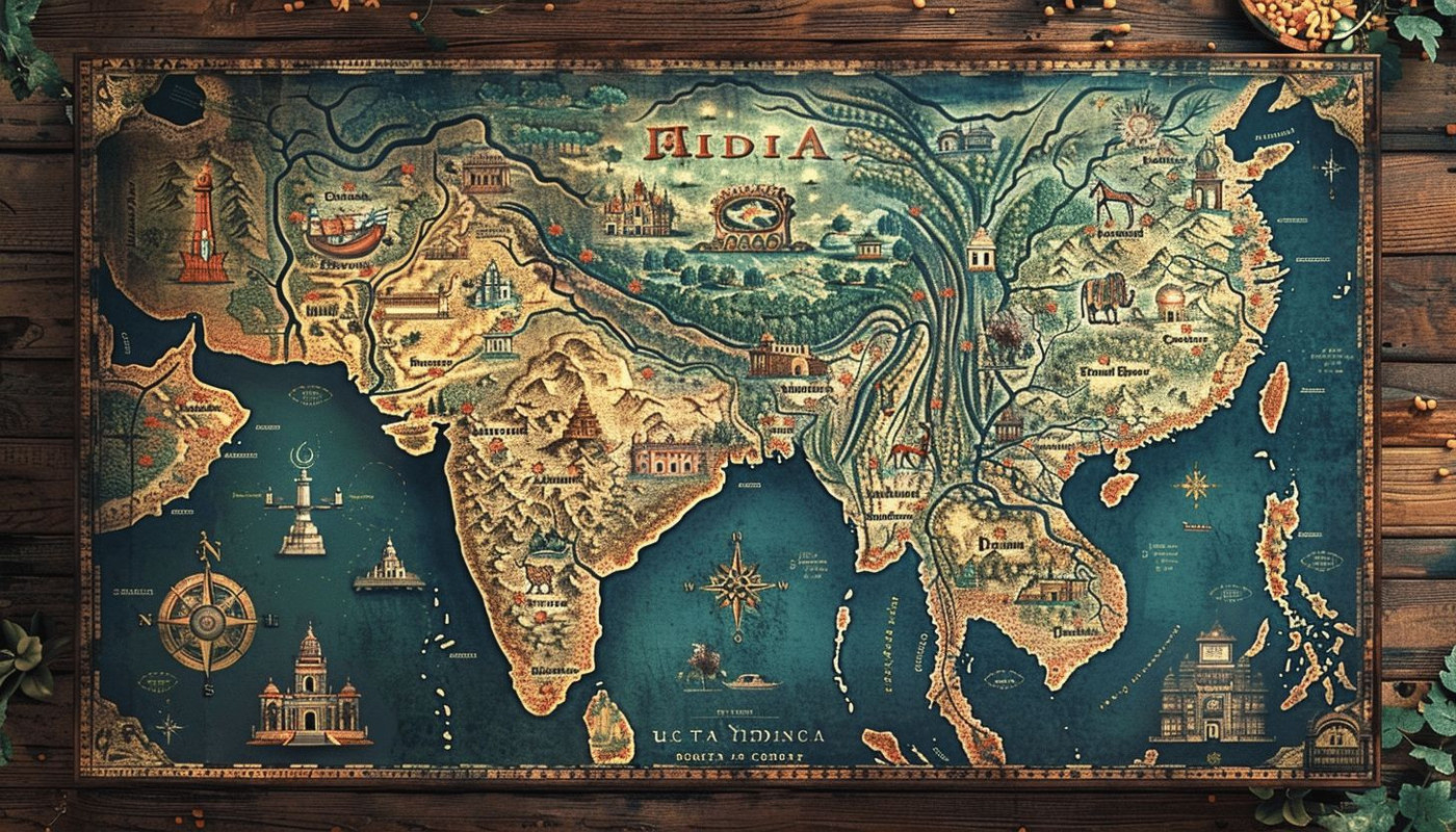 Exploration de la richesse culturelle à travers la carte indienne