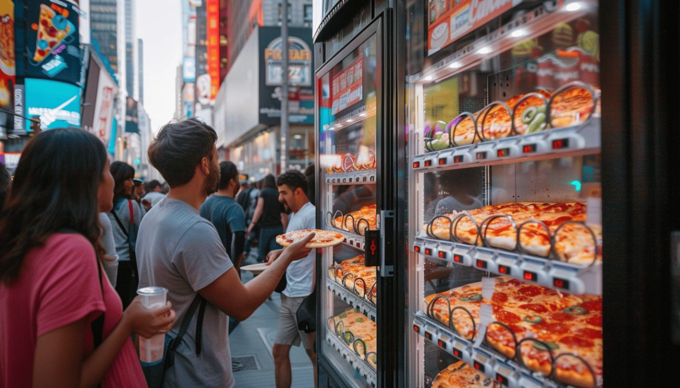 Le phénomène des distributeurs de pizza en plein essor